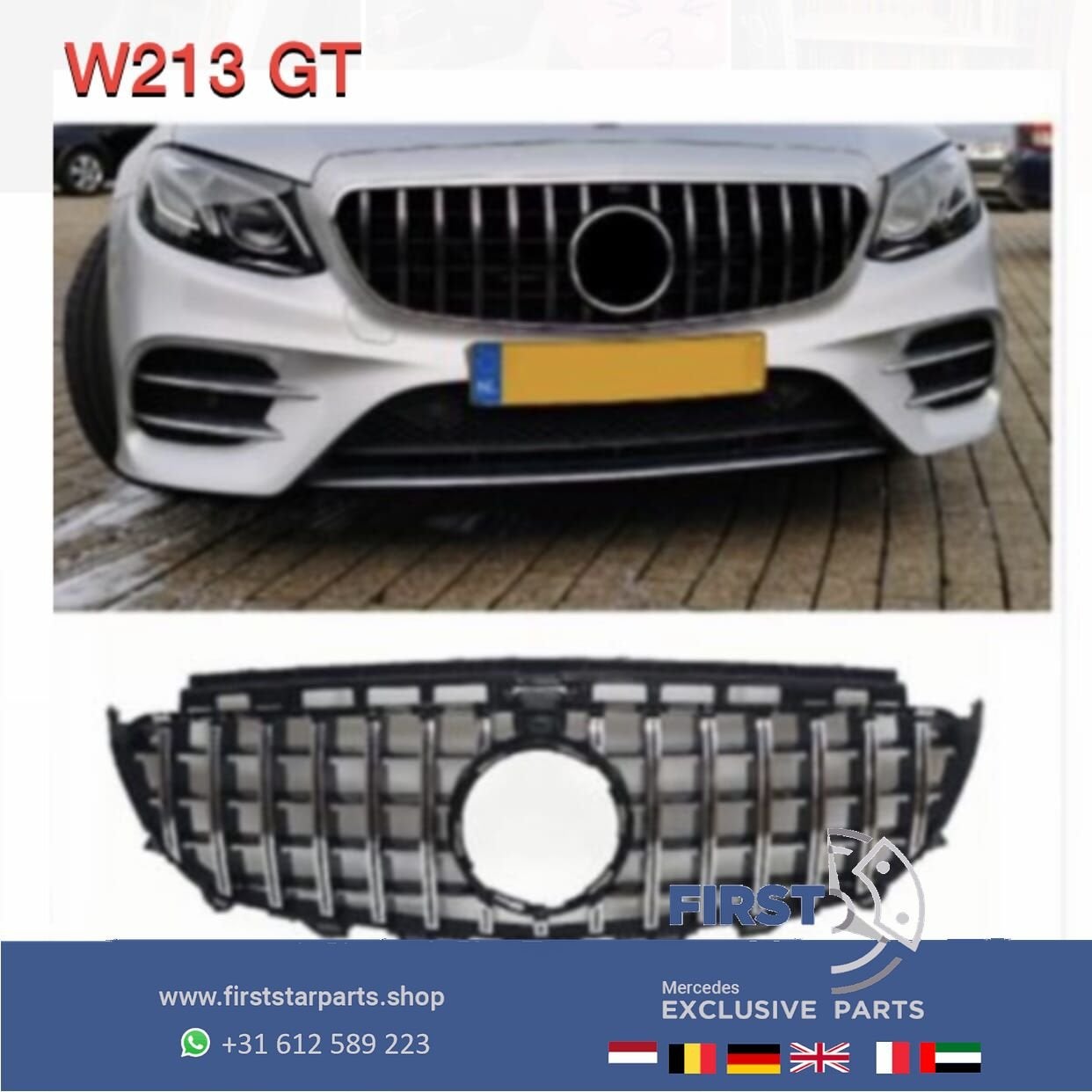 W213 S213 A238 C238 E KLASSE AMG GT GRIL 2016-2019 PANAMERIC, Gebruikt, -, Ophalen of Verzenden, -