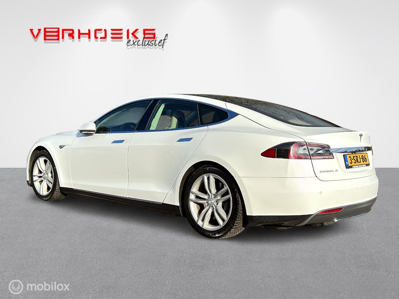 Tesla Model S P85 Signature 7-pers. FREE Superchargen!, Achterwielaandrijving, Gebruikt, Model S, 7 stoelen