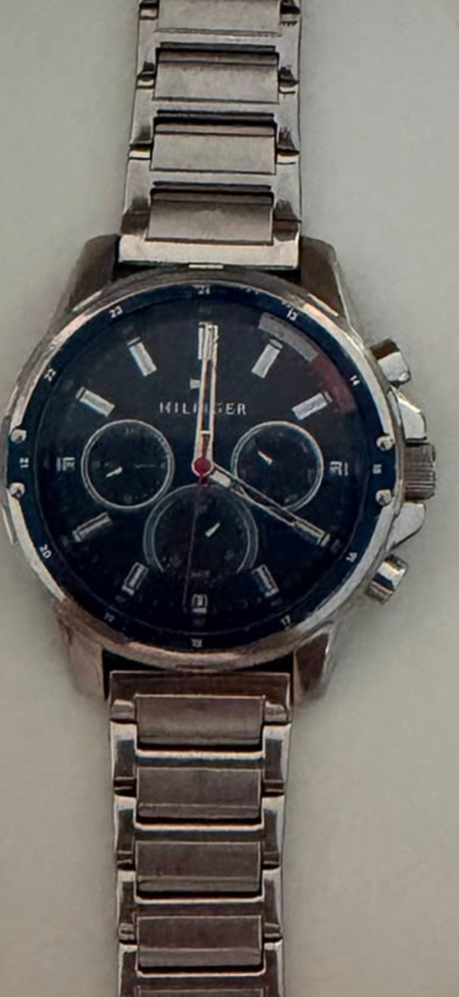 Tommy Hilfiger horloge - Batterij leeg, bandje defect, Sieraden, Tassen en Uiterlijk, Horloges | Heren, Overige merken, Staal