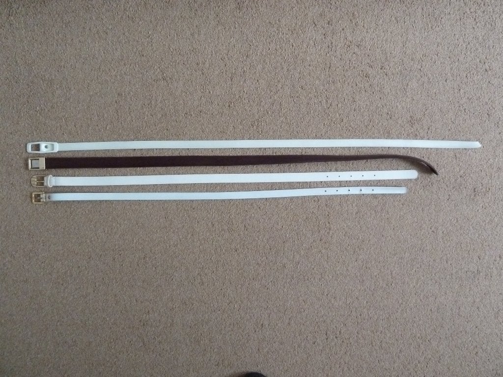 5 x smalle riem 80 - 95 cm nog splinternieuw, Ophalen of Verzenden, Nieuw, Bruin, 90 tot 100 cm