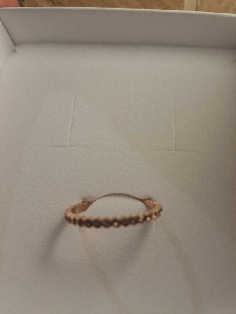 Nieuwe ixxxi ring circle stone peach 2 mm vulring / maat 17, Sieraden, Tassen en Uiterlijk, Overige kleuren, IJzer of Staal, Nieuw