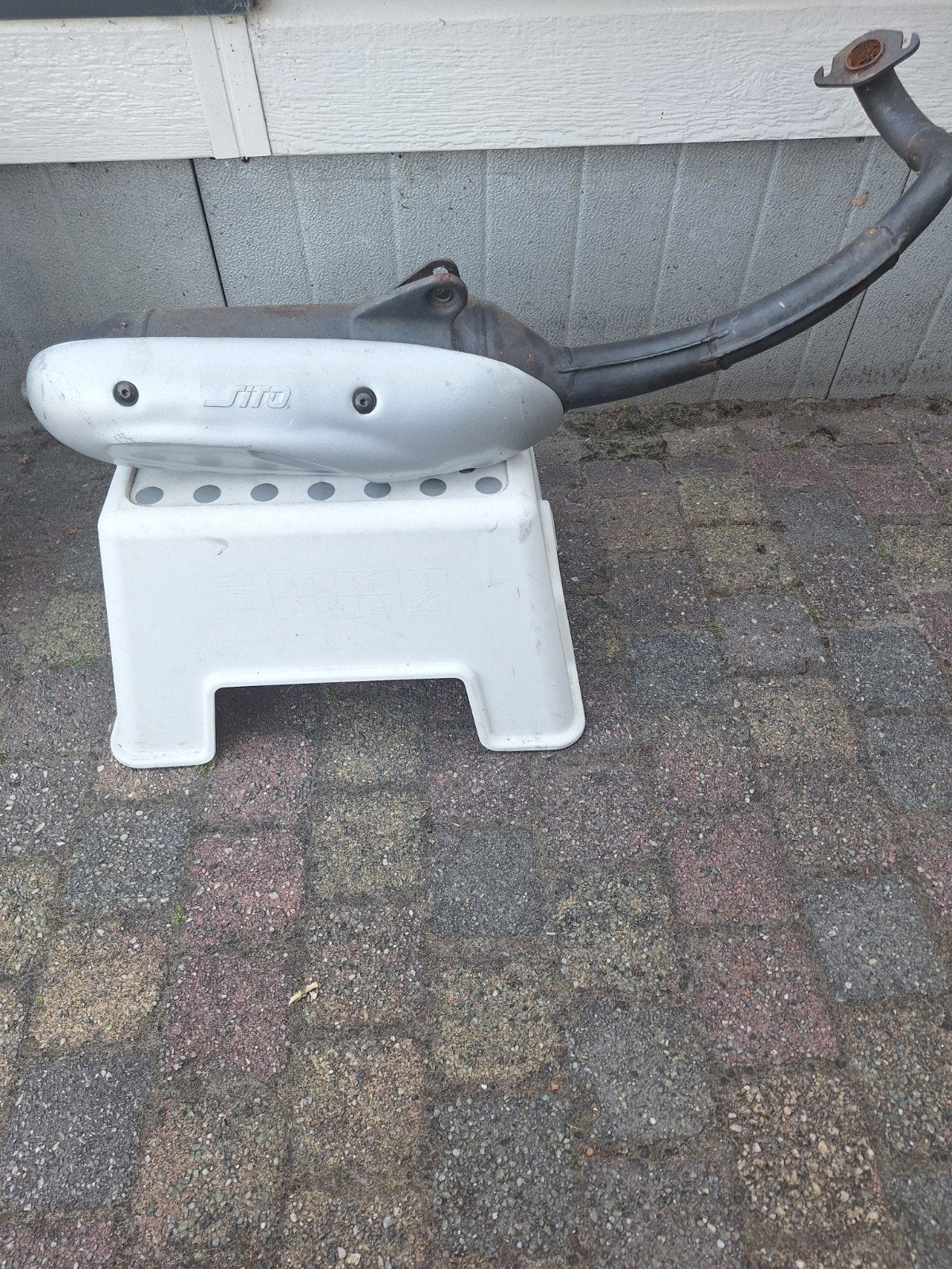 Uitlaat voor een scooter viva city, Fietsen en Brommers, Brommeronderdelen | Scooters, Ophalen of Verzenden, Uitlaat, Piaggio