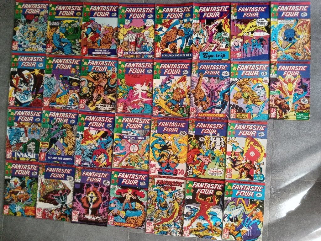 30 Fantasic Four Marvel strips jaren 70 /80, Boeken, Ophalen, Stan Lee, Europa, Zo goed als nieuw