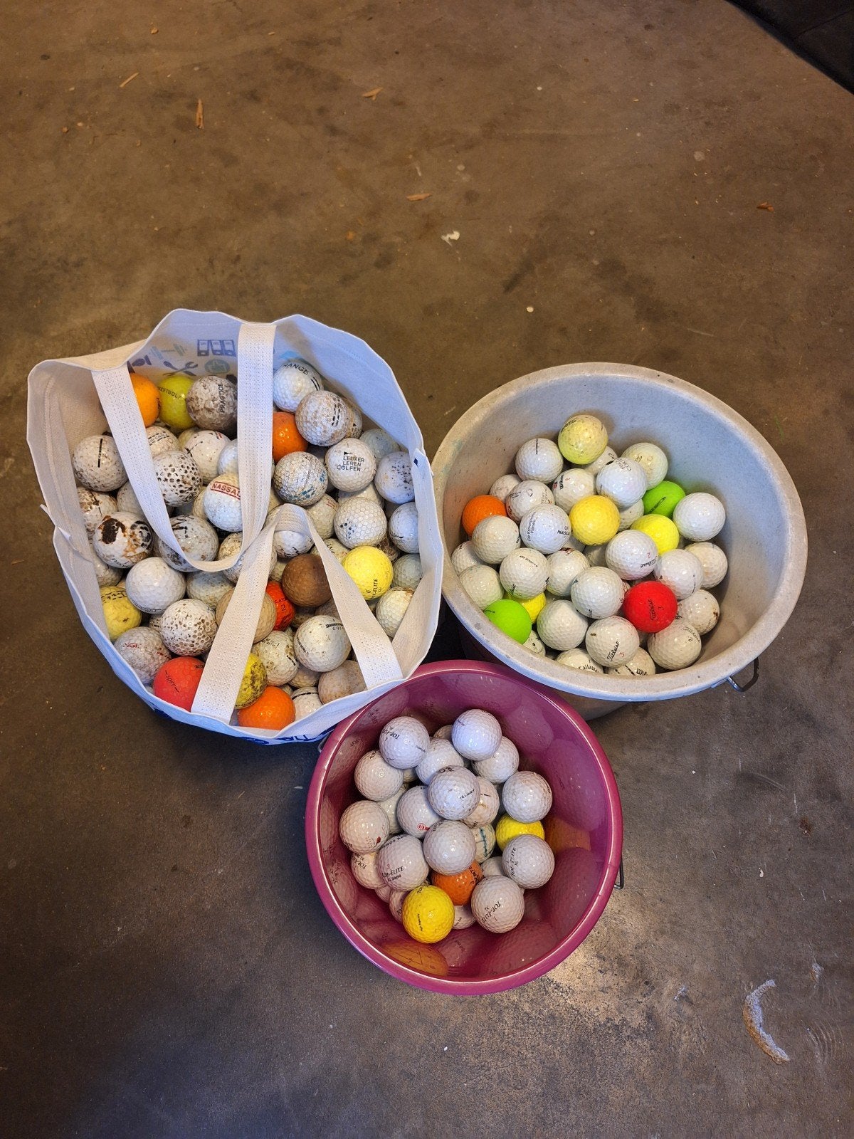 Grote partij golfballen - top flite, titleist, spalding, Ophalen of Verzenden, Bal(len)