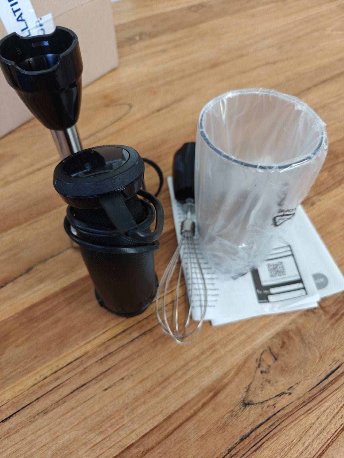 Braun staafmixer met garde en maatbeker, Ophalen of Verzenden, Nieuw, Blender
