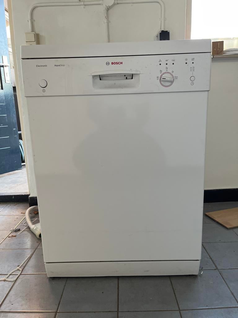 Bosch Aquastop Vaatwasser - Wit, Gebruikt, Ophalen, Gebruikt, 60 cm of meer, Eco programma