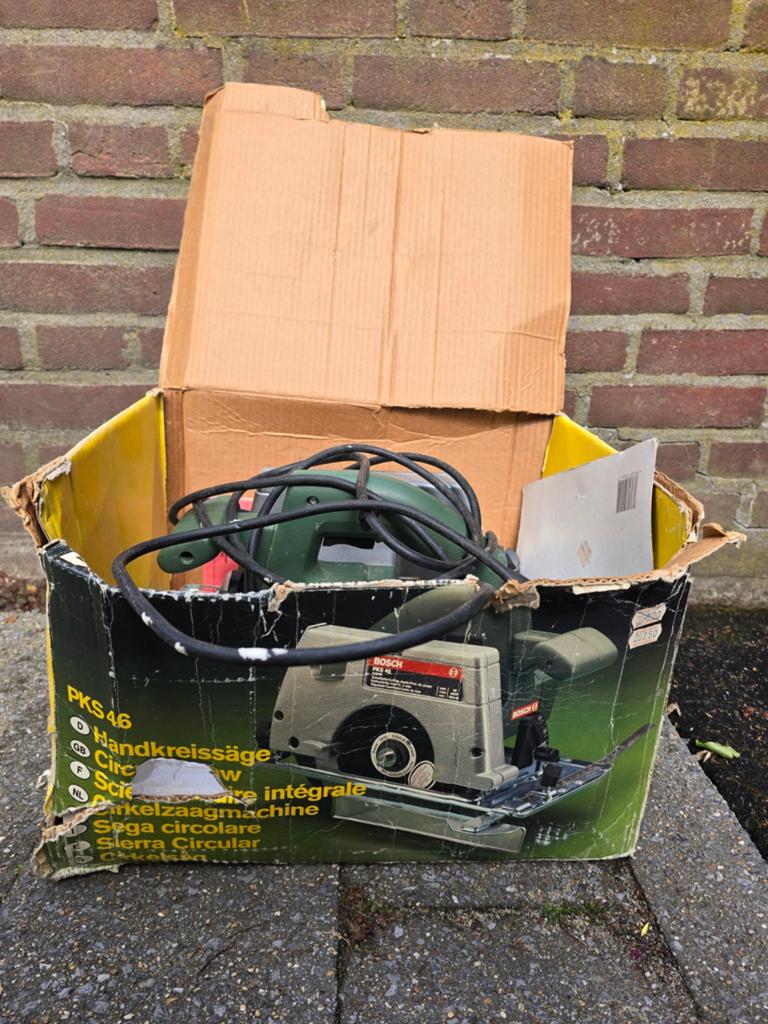 Bosch PKS 46 Handcirkelzaag - Gebruikt, Ophalen, Gebruikt, Cirkelzaag, 600 tot 1200 watt