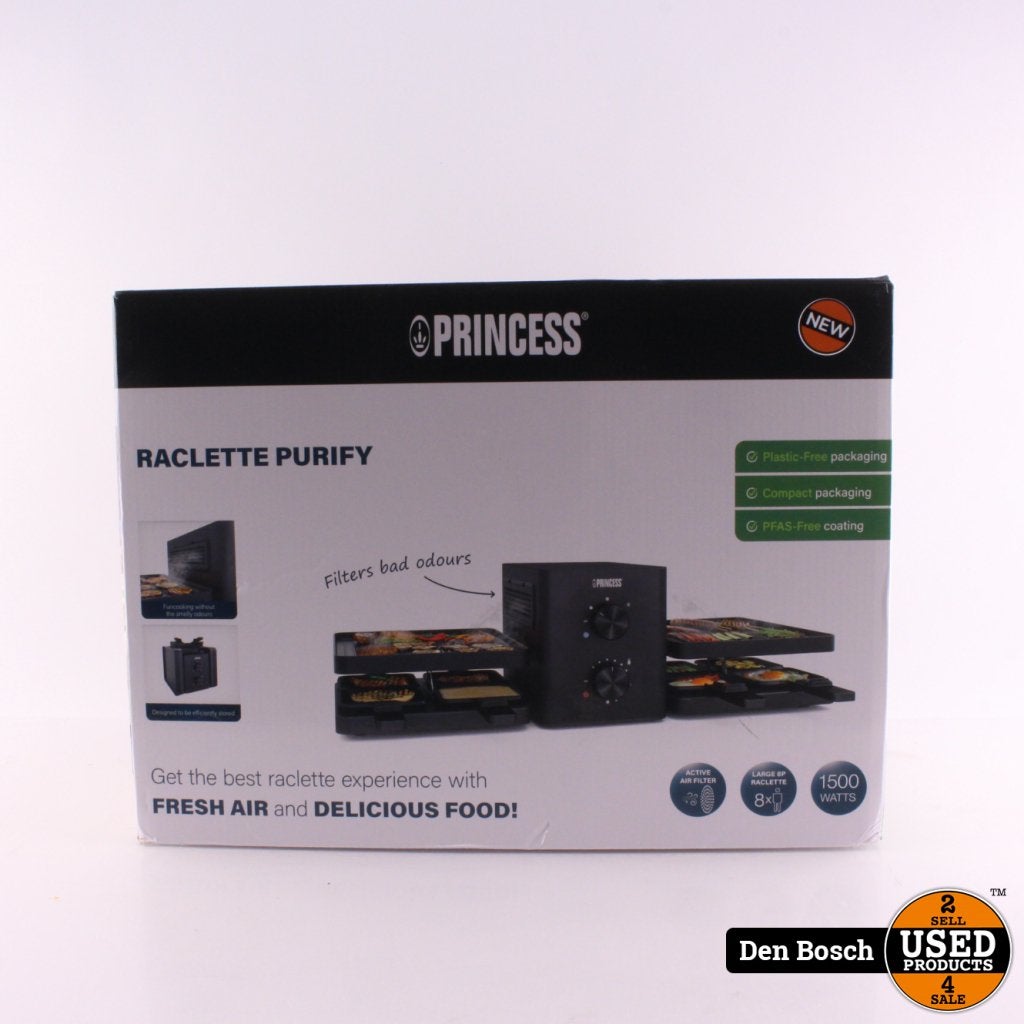 Princess Raclette Purfy PD3868 | NIEUW, Princess, Gebruikt, Support@princess.com, Princess, Ringdijk 8
2921 LJ Krimpen aan den IJssel
Netherlands