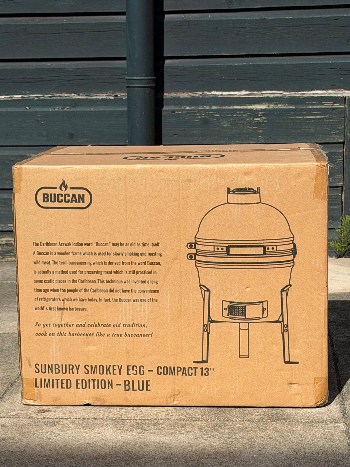 Buccan BBQ Kamado 13 inch Limited Edition Blue Nieuw, Ophalen, Nieuw, Buccan