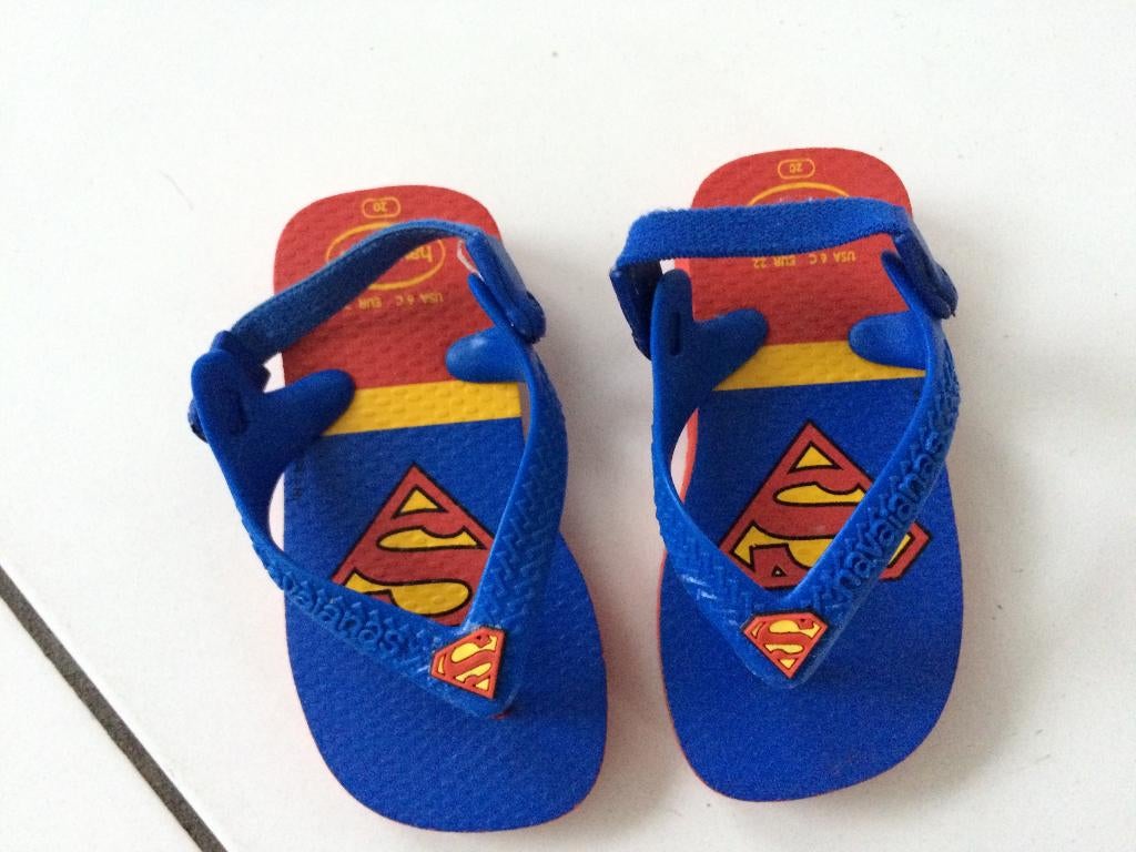 Superman Havaianas maat 20, Jongen of Meisje, Overige typen, Ophalen of Verzenden, Zo goed als nieuw