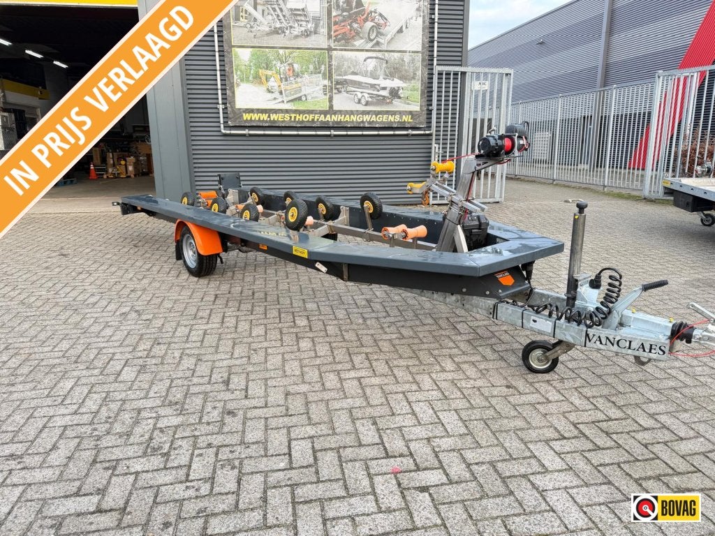VANCLAES CUSTOM TRAILER 1500KG ELEKTR.LIER TOP!, Gebruikt