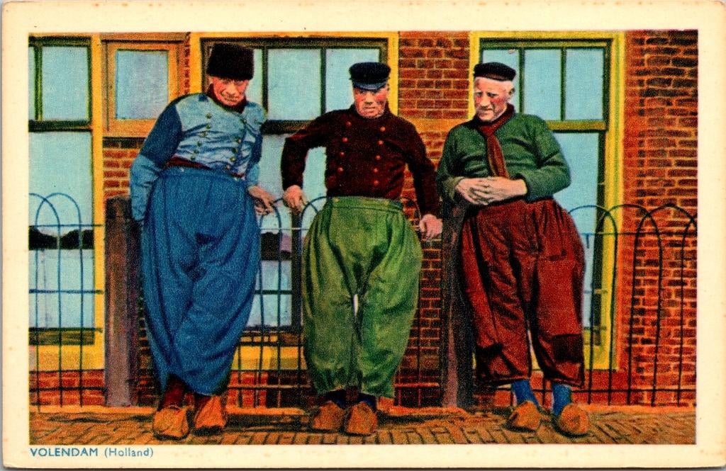 Volendam klederdracht - 6 ansichtkaarten, Verzenden, 1940 tot 1960, Ongelopen, Noord-Holland