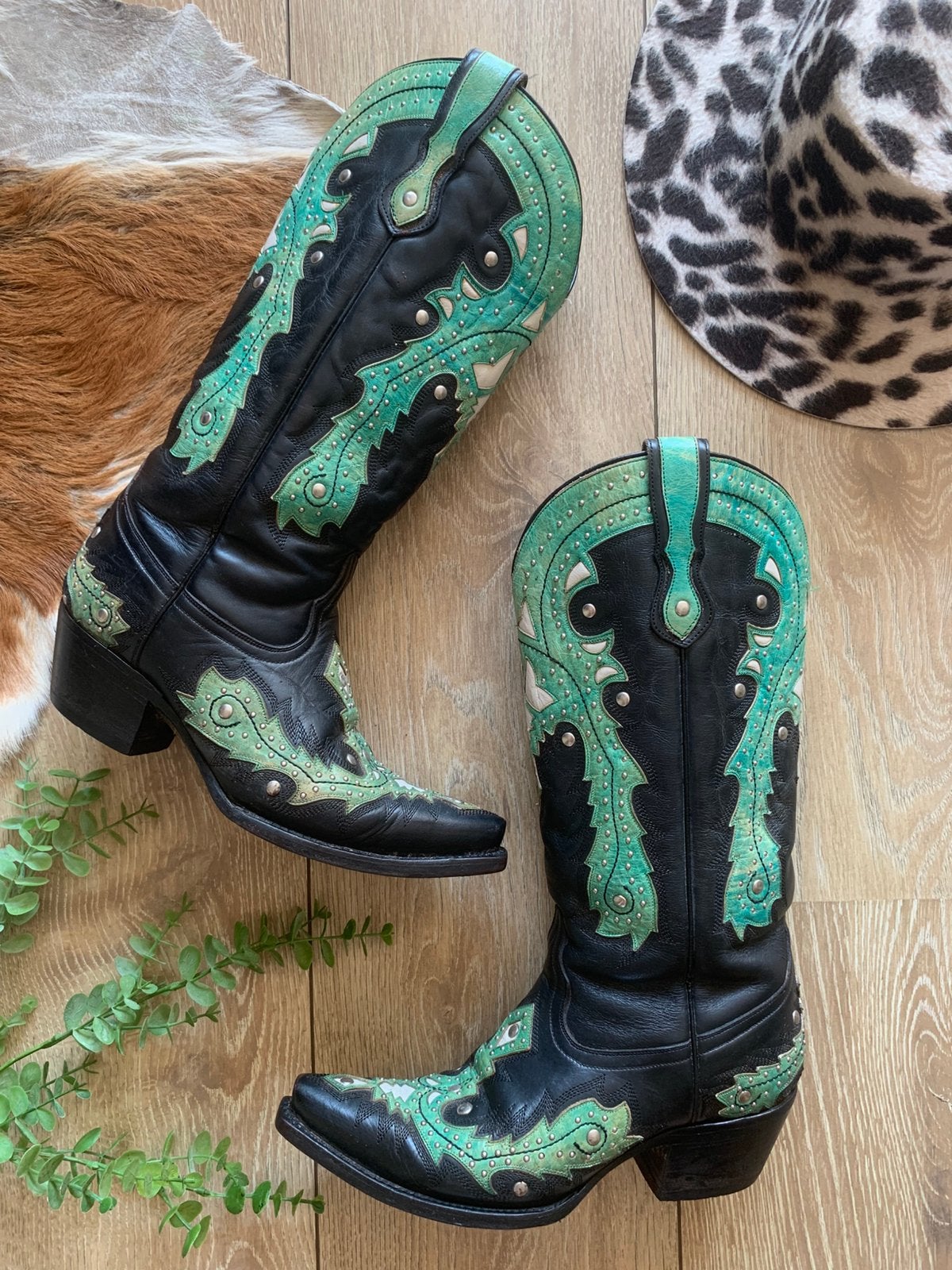 Corral hoge cowboylaarzen 40 westen boots bohemian laarzen, Hoge laarzen, -, -, Ophalen of Verzenden