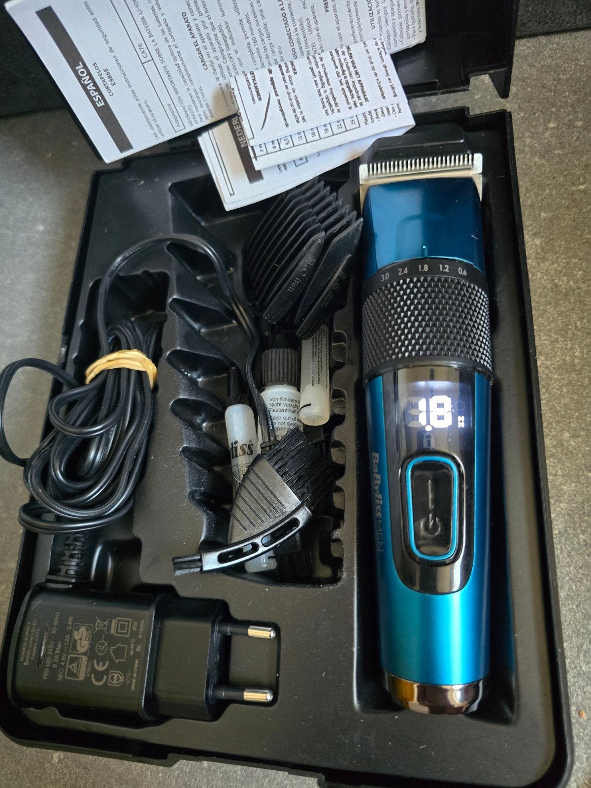 BaByliss MEN Tondeuse E990E - Zo goed als nieuw, Ophalen of Verzenden, Zo goed als nieuw, Tondeuse