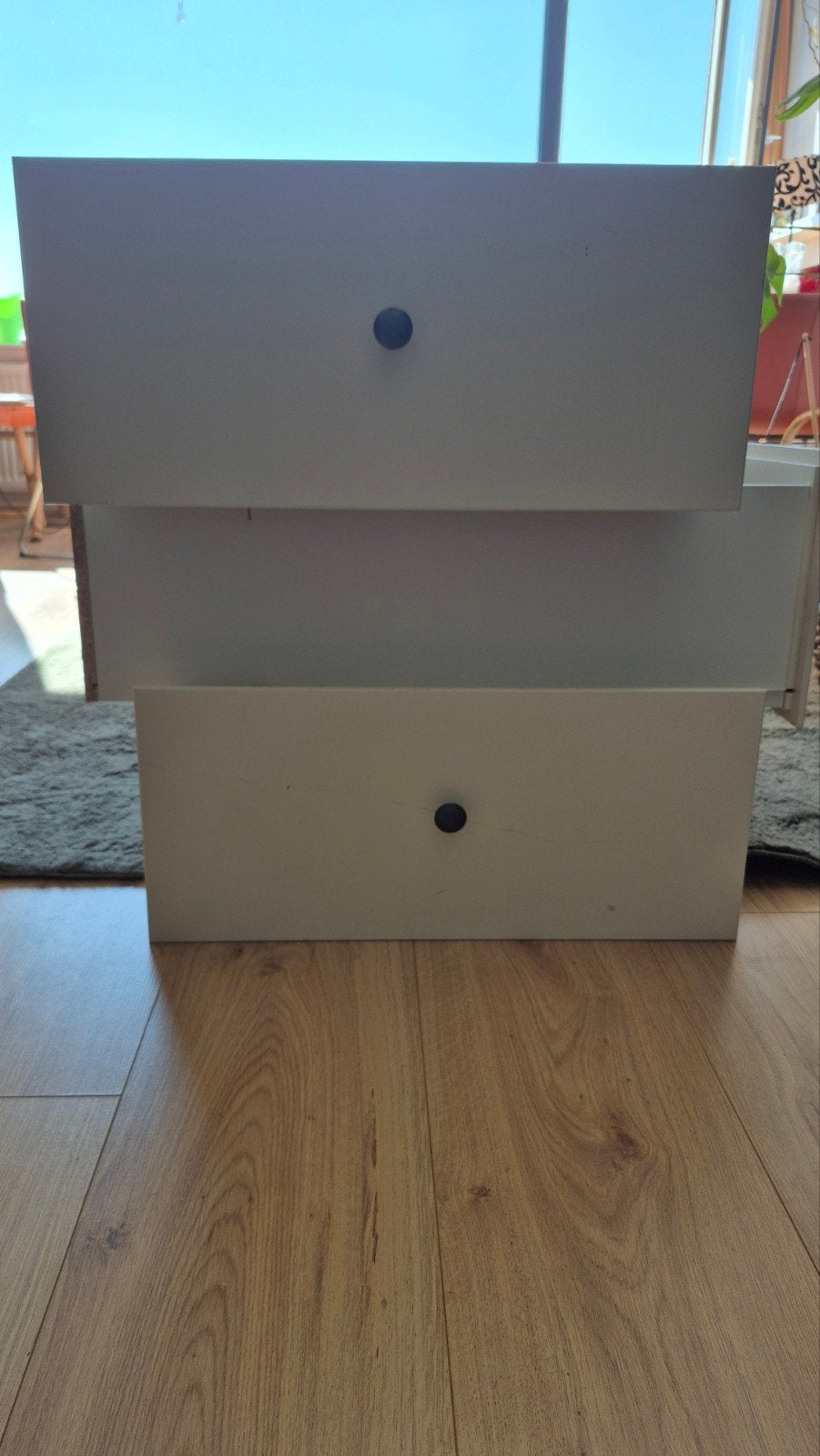 3x IKEA Bedlades wit inclusief beslag, Ophalen, Gebruikt, Wit, Modern
