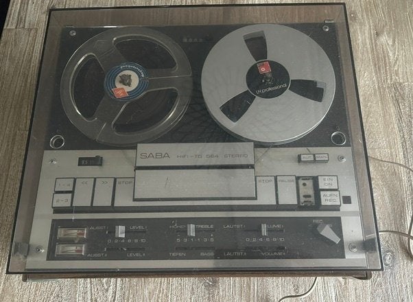 Bandrecorder Saba, Ophalen, Bandrecorder, Met stofkap