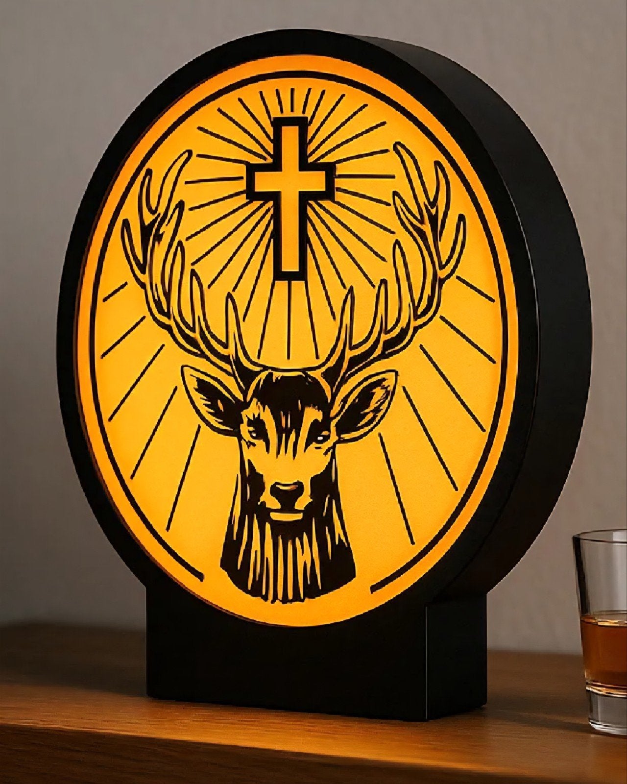 Jägermeister LED Lamp - Sfeervolle Verlichting, Huis en Inrichting, Overige stijlen, Nieuw, Kunststof, Ophalen of Verzenden