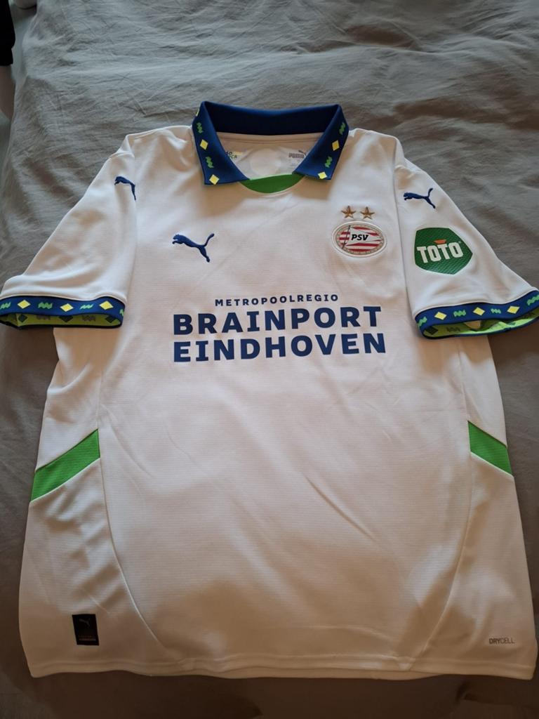 PSV Thuisshirt 2021/2022 Maat L, Wit, Ophalen of Verzenden, Zo goed als nieuw, Voetbal