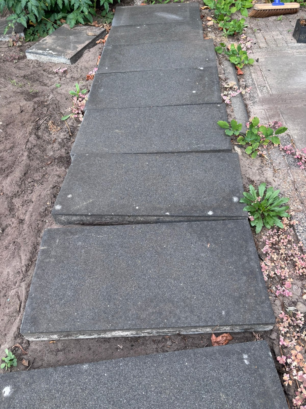 Beton tegels grijs, Tuin en Terras, Tegels en Klinkers, Ophalen, Gebruikt, Beton, Terrastegels