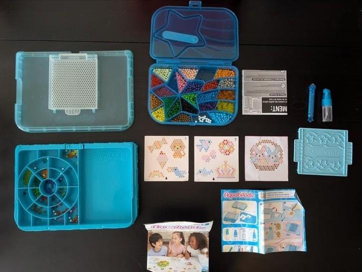 Aquabeads set - Creatief knutselen met waterparels, Gebruikt, Overige thema's, Meerkleurig, Ophalen of Verzenden