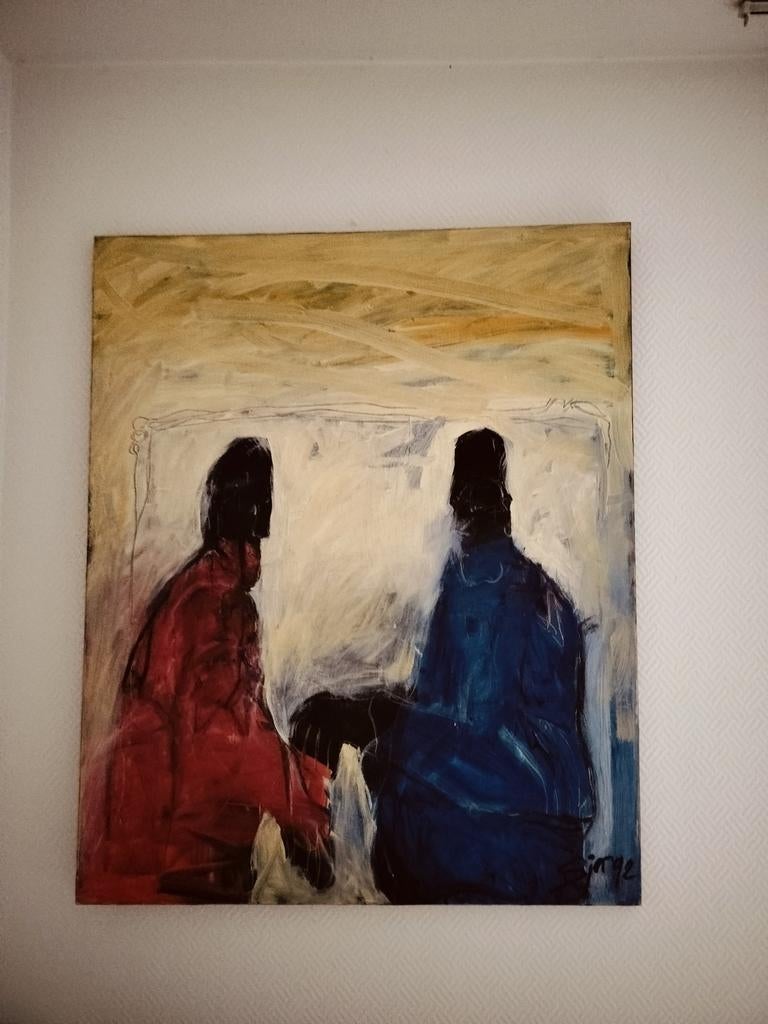 Groot schilderij Sjer Jacobs 1992, Ophalen