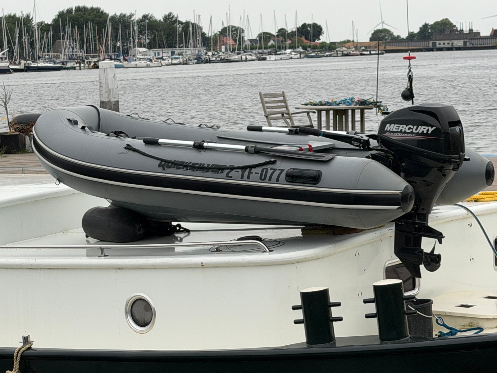 Quicksilver 320 ALU RIB met Mercury 20PK buitenboordmotor, Afdekzeil, Aluminium, Quicksilver, Gebruikt