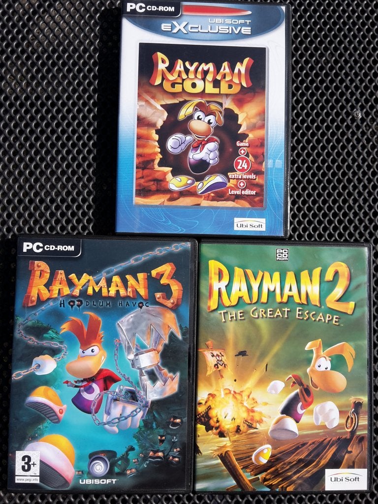 PC Game Set - Rayman 1 Gold, 2 en 3, Avontuur en Actie, 1 speler, Ophalen of Verzenden, Zo goed als nieuw