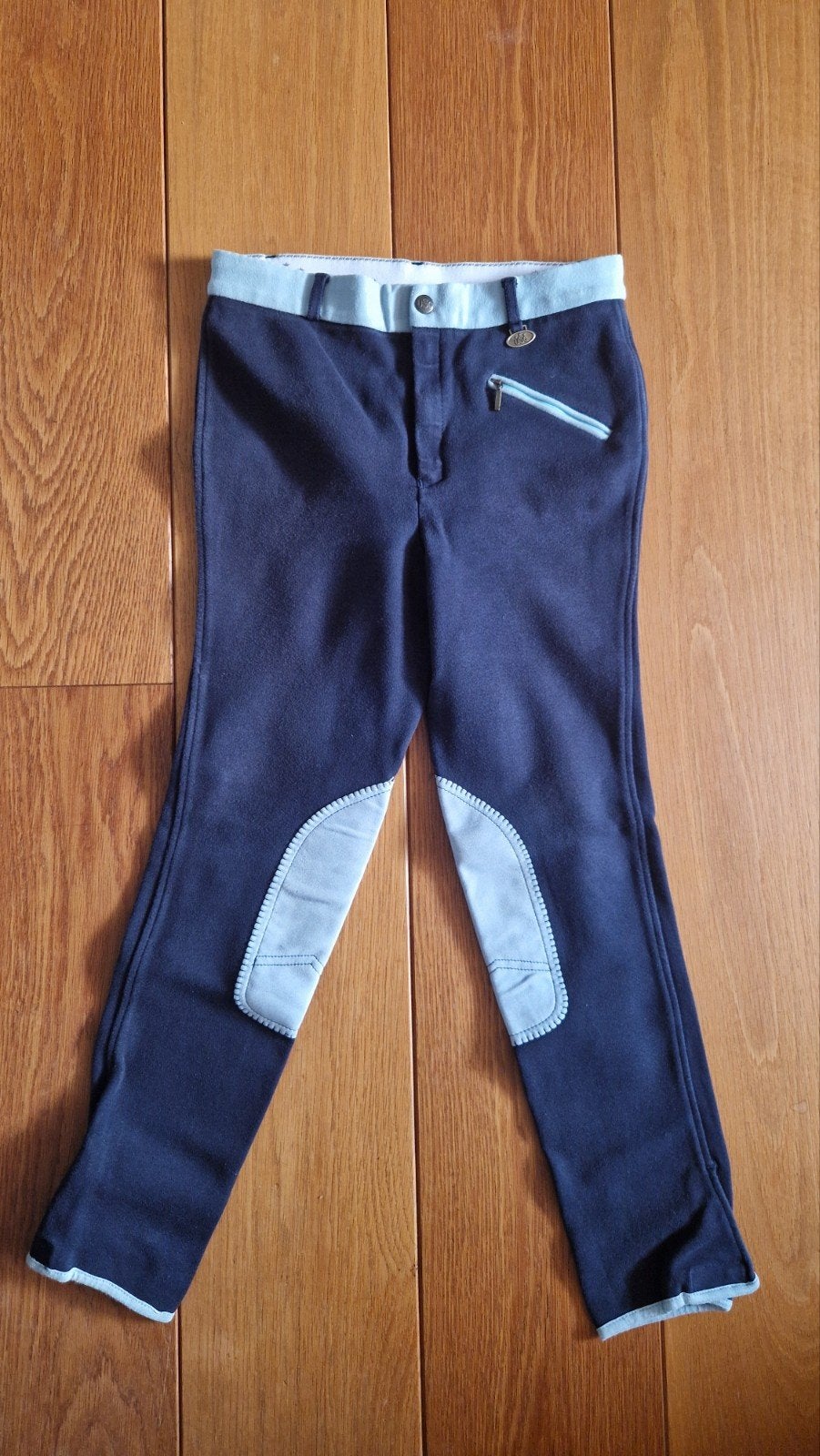 Paardrijbroek USG - maat 176, Dieren en Toebehoren, Blauw, Kinderen, Ritssluiting, Zo goed als nieuw