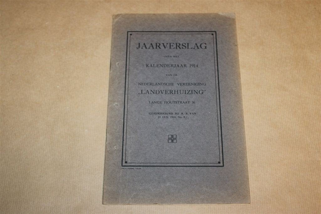 Jaarverslag 1914 — Nederlandsche Vereeniging Landverhuizing, Ophalen of Verzenden, Gelezen