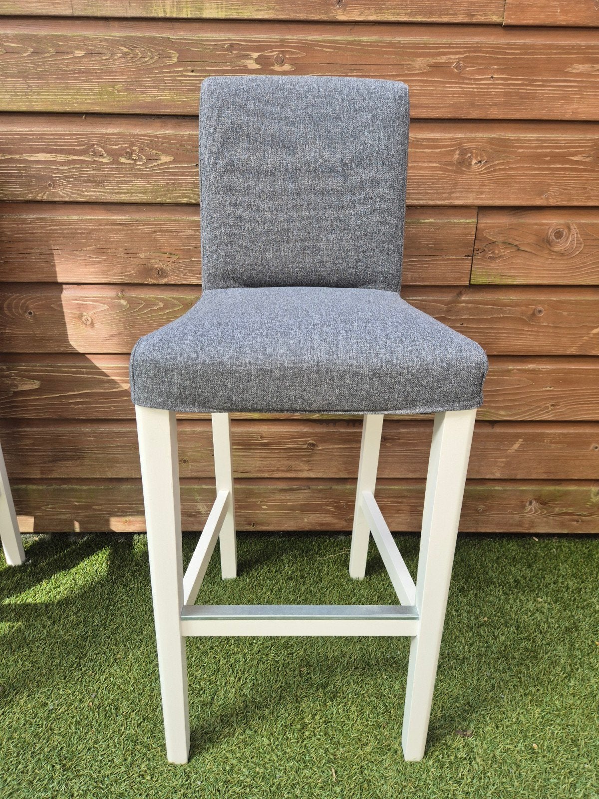 IKEA Burgmund barkrukken - 2 stuks, Ophalen, Met voetsteun, 60 tot 90 cm, Zo goed als nieuw