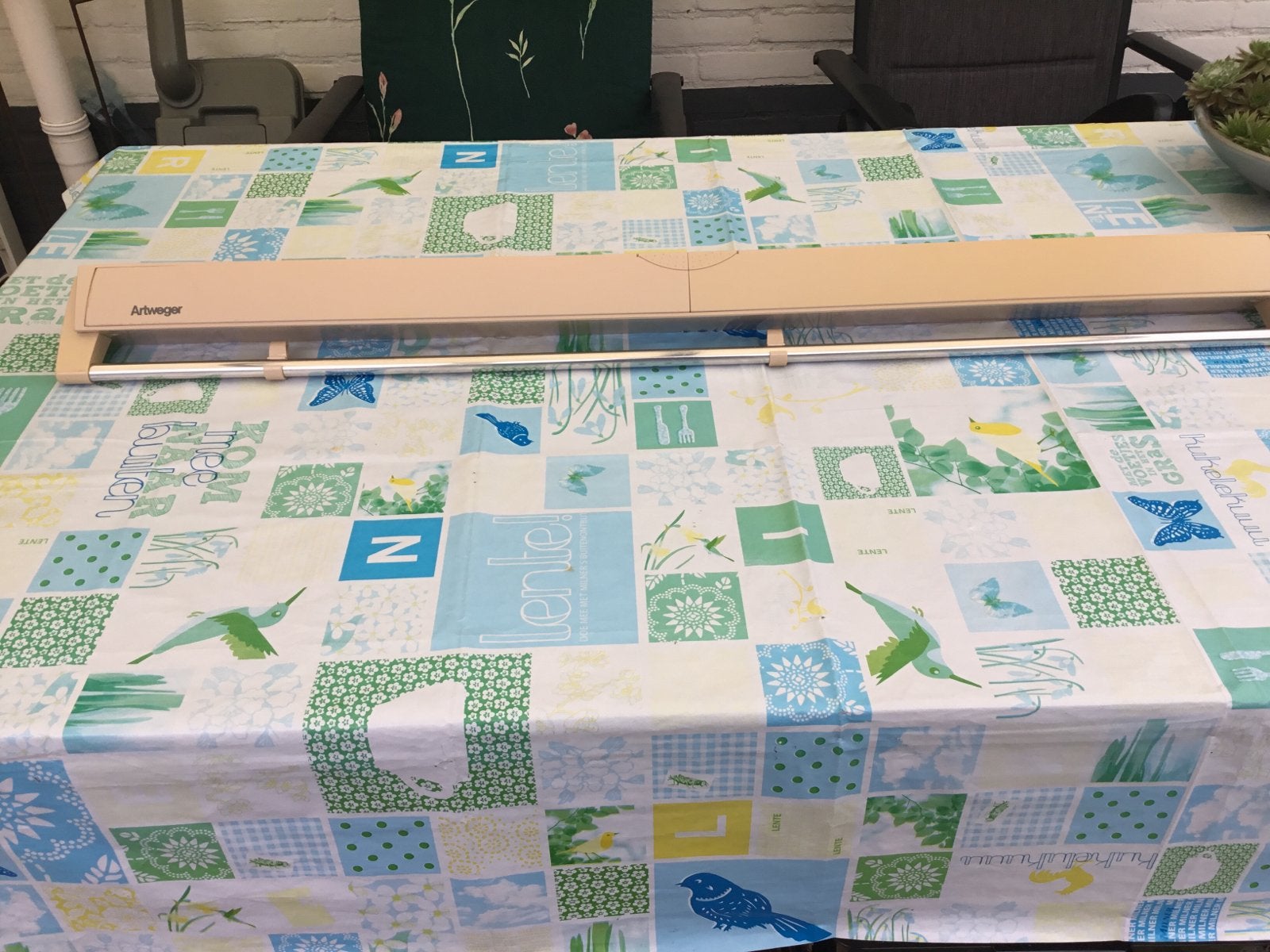 Uittrekbaar droogrek - Kwegar, Tuin en Terras, Droogmolens en Wasrekken, Ophalen of Verzenden, Gebruikt, Wasrek