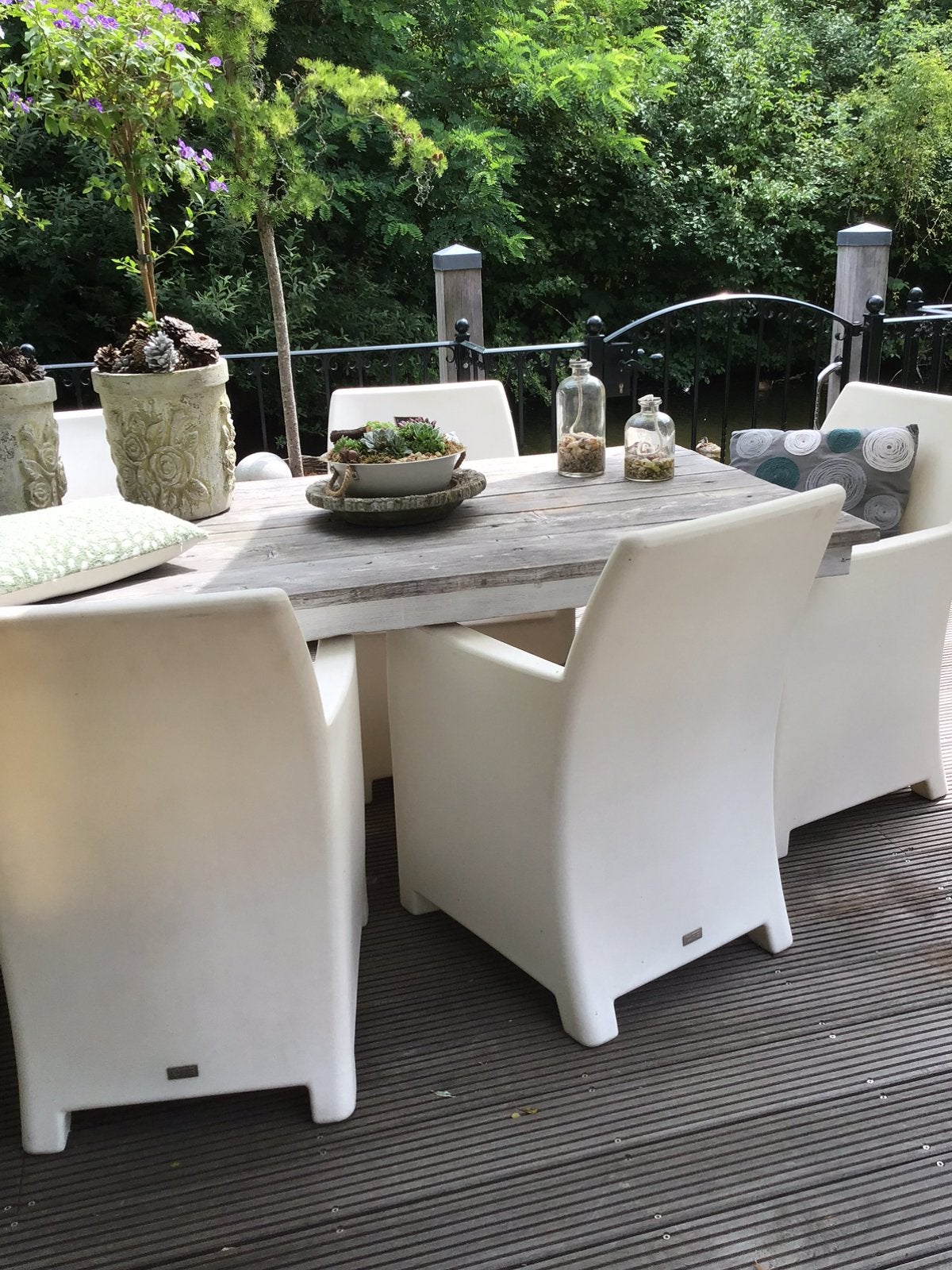 Van het merk Life,witte kunststof tuinstoelen,, Tuin en Terras, Ophalen, Zo goed als nieuw, Kunststof