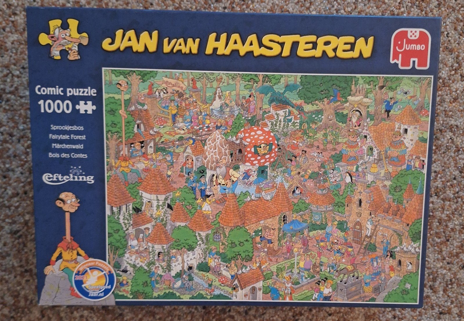 Jan van Haasteren Efteling Sprookjesbos 1000 stukjes, Hobby en Vrije tijd, Denksport en Puzzels, Ophalen, 500 t/m 1500 stukjes
