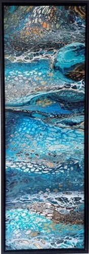 Kunsthandel Gennep - "Blue Lagoon", Ophalen of Verzenden, Gesigneerd, Gemengde techniek