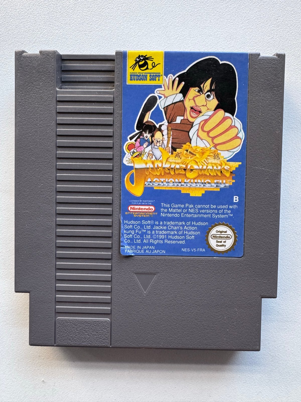 Jackie Chan’s action Kung Fu (NES) - Klassiek vechtspel, Gebruikt, Vechten, 1 speler, Ophalen of Verzenden