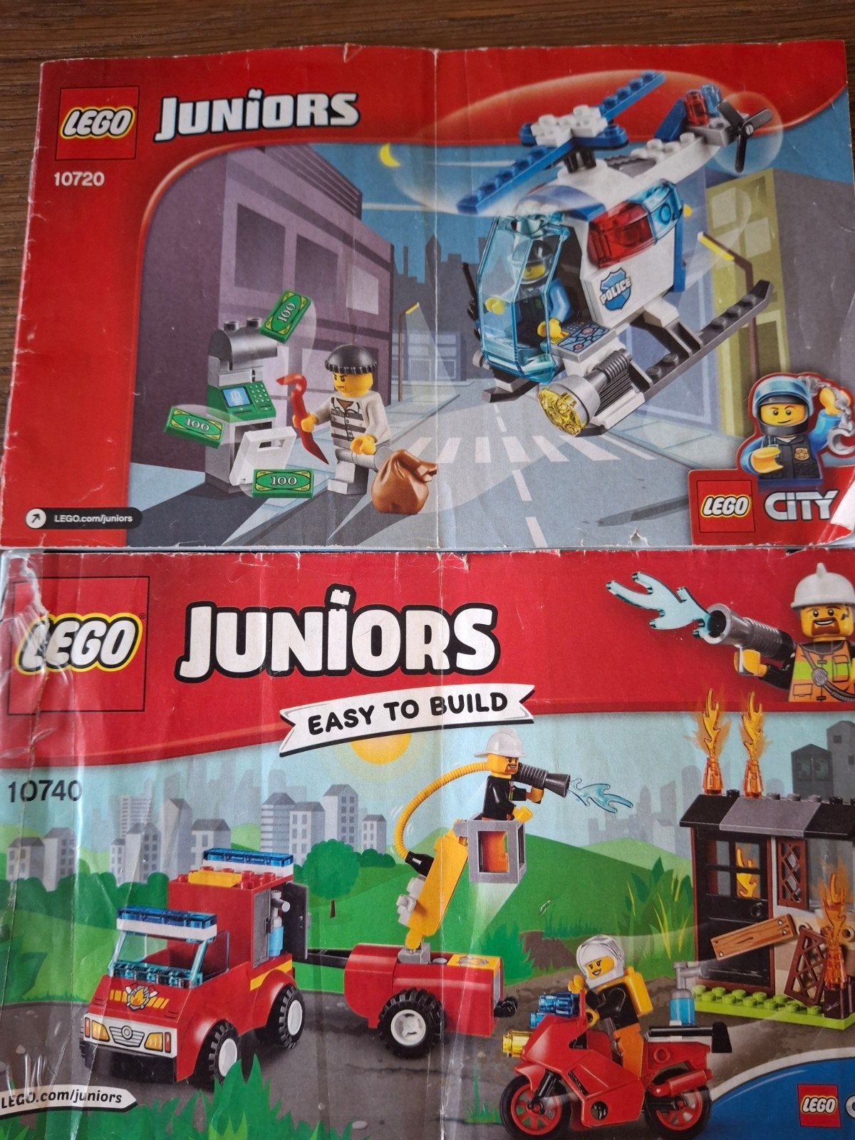 Lego Junior brandweer en politie, Lego, Ophalen of Verzenden, City, Gebruikt