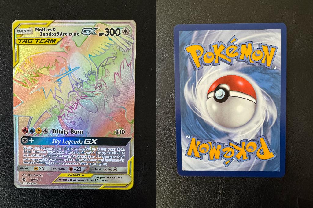 Moltres&Zapdos&Articuno GX, 69/68 NM+, Ophalen of Verzenden, Nieuw, Losse kaart, Foil