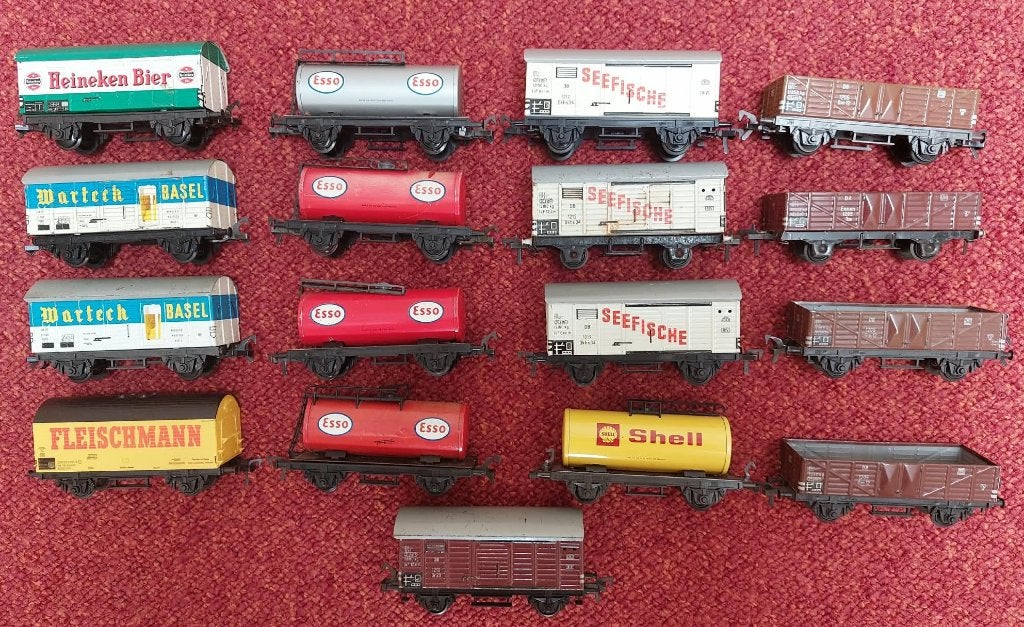 Fleischmann 17 wagons, Hobby en Vrije tijd, Ophalen, Gebruikt, Gelijkstroom, Fleischmann