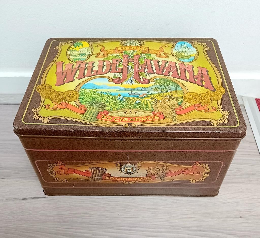 hofnar wilde havana flor fina blikje, Verzamelen, Blikken, Ophalen of Verzenden, Overige