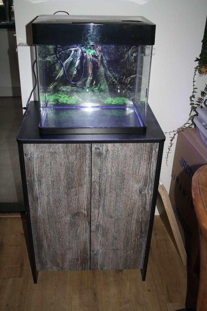 Aquarium superfish panorama 50 met dubbele onderkast, Dieren en Toebehoren, Ophalen, Gebruikt, Leeg aquarium, Superfish