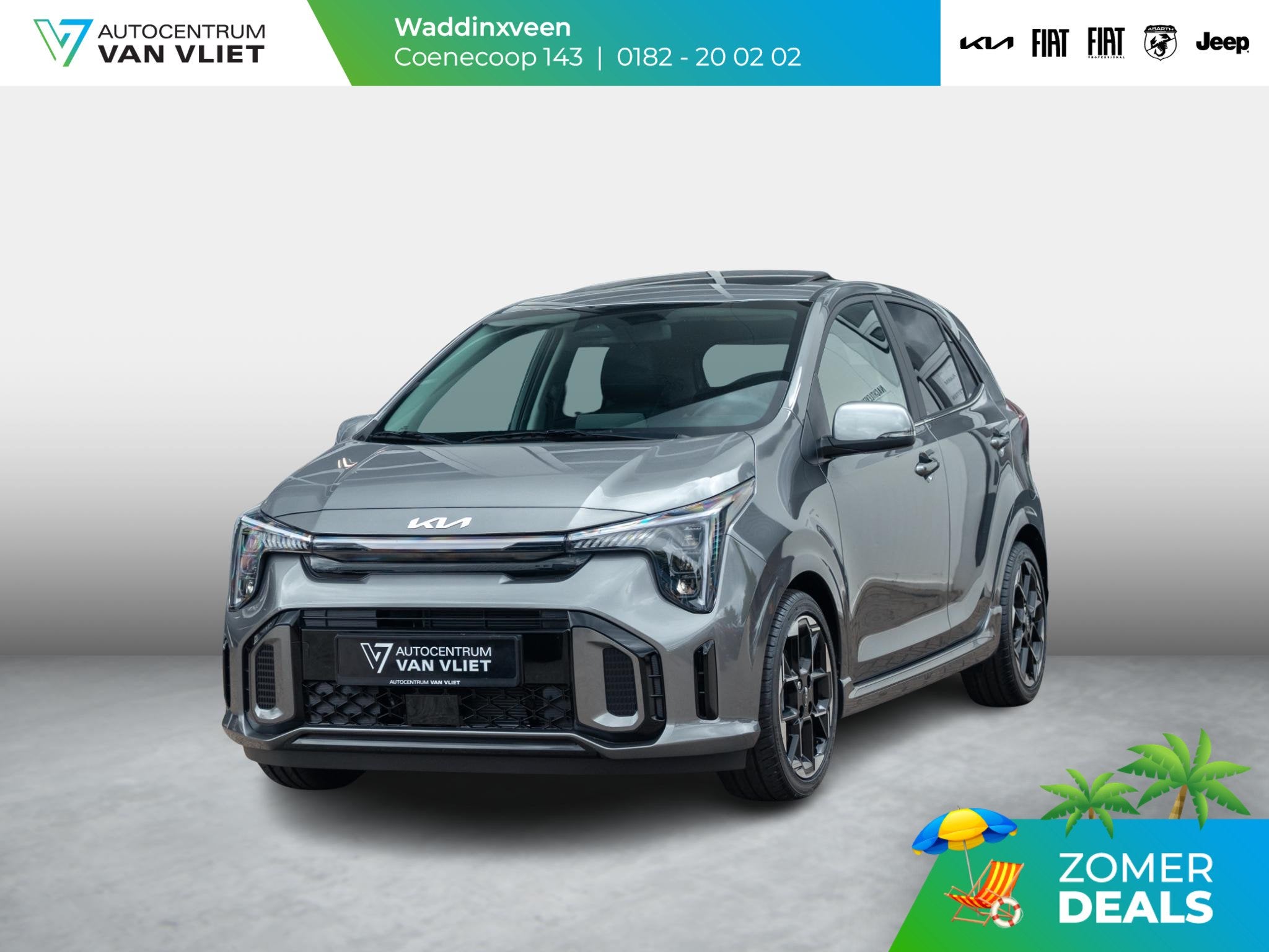 Kia Picanto 1.0 DPI GT-Line Leder | Stoel & stuurverwarming, Auto's, Kia, Voorwielaandrijving, 12 maanden, 63 pk, Euro 6
