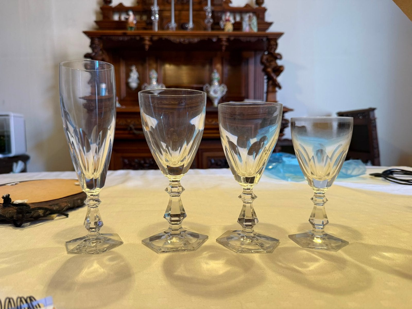 Kristallen glazen, Antiek en Kunst, Antiek | Glas en Kristal, Ophalen