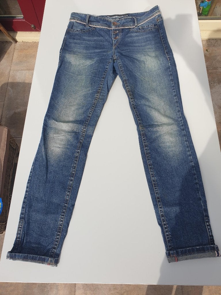 Marccain fantastische sports jeans mt N3 38 40 blauw 31, Zo goed als nieuw, W30 - W32 (confectie 38/40), Marccain, Verzenden