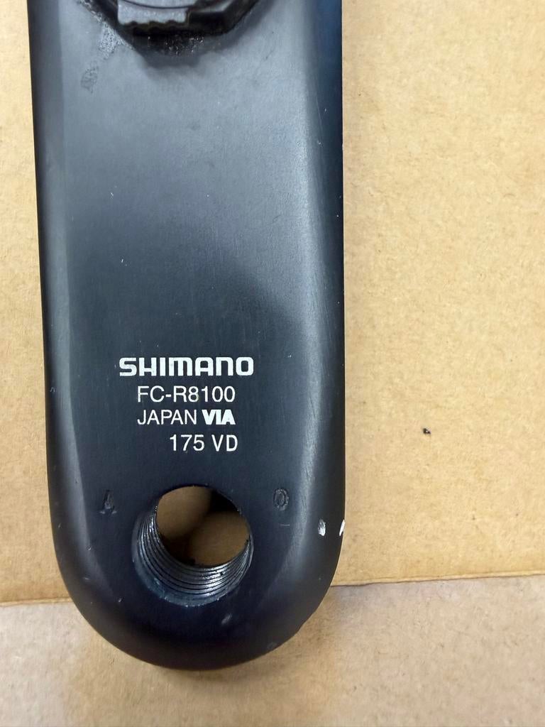 Shimano FC-R8100 Crankstel 175mm met vermogensmeter, Ophalen of Verzenden, Zo goed als nieuw