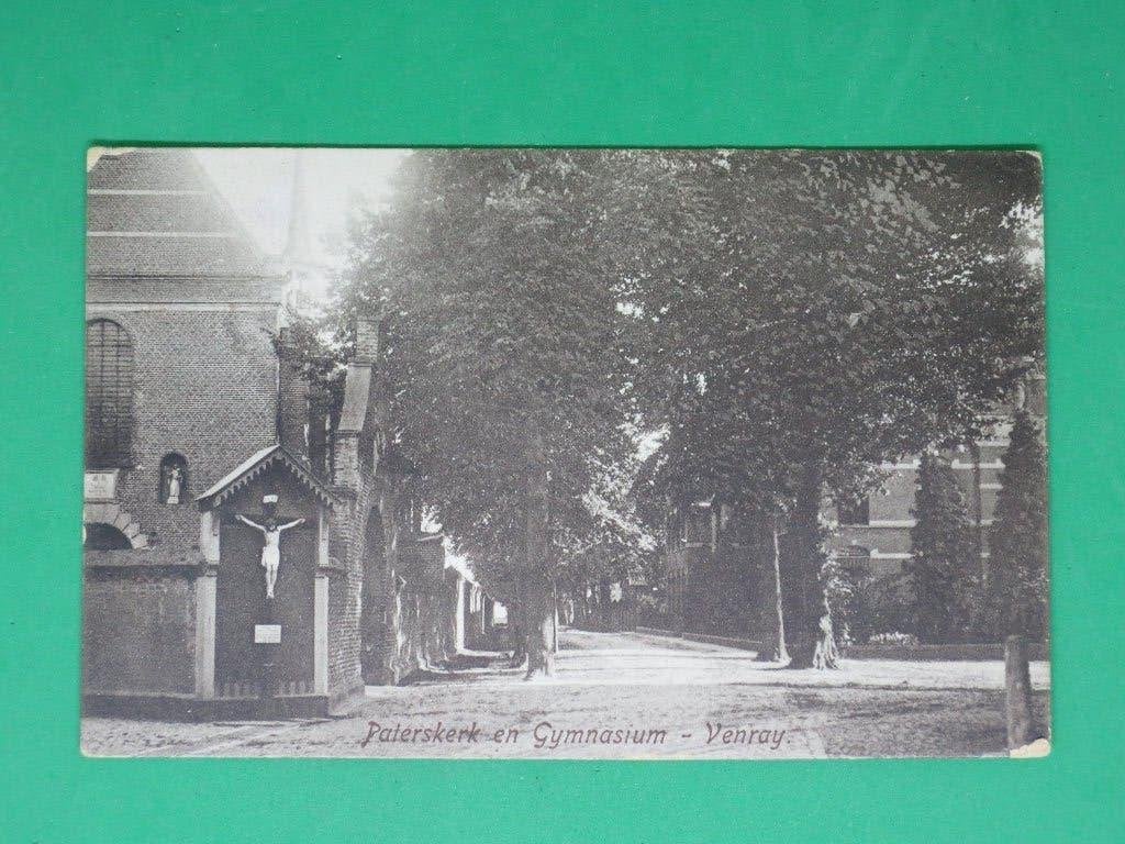 Venray Paterskerk en Gymnasium, Verzenden, 1920 tot 1940, Gelopen, Limburg