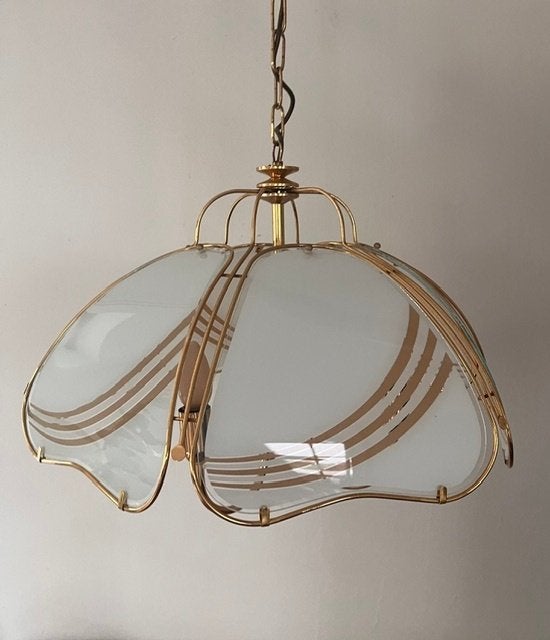 Vintage Hollywood Regency Hanglamp Herda, Ophalen of Verzenden, Zo goed als nieuw
