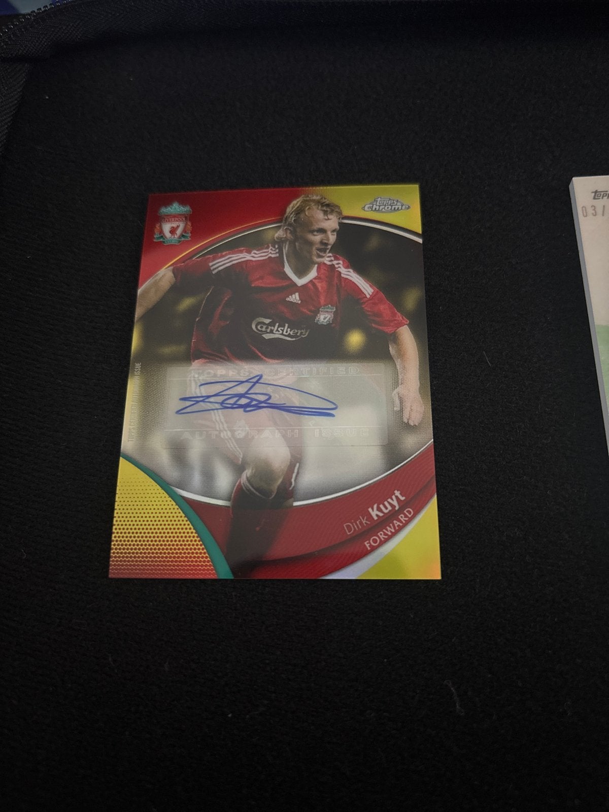 Dirk Kuyt gesigneerde voetbal kaarten - Liverpool FC, Verzamelen, Sportartikelen en Voetbal, Ophalen of Verzenden, Zo goed als nieuw