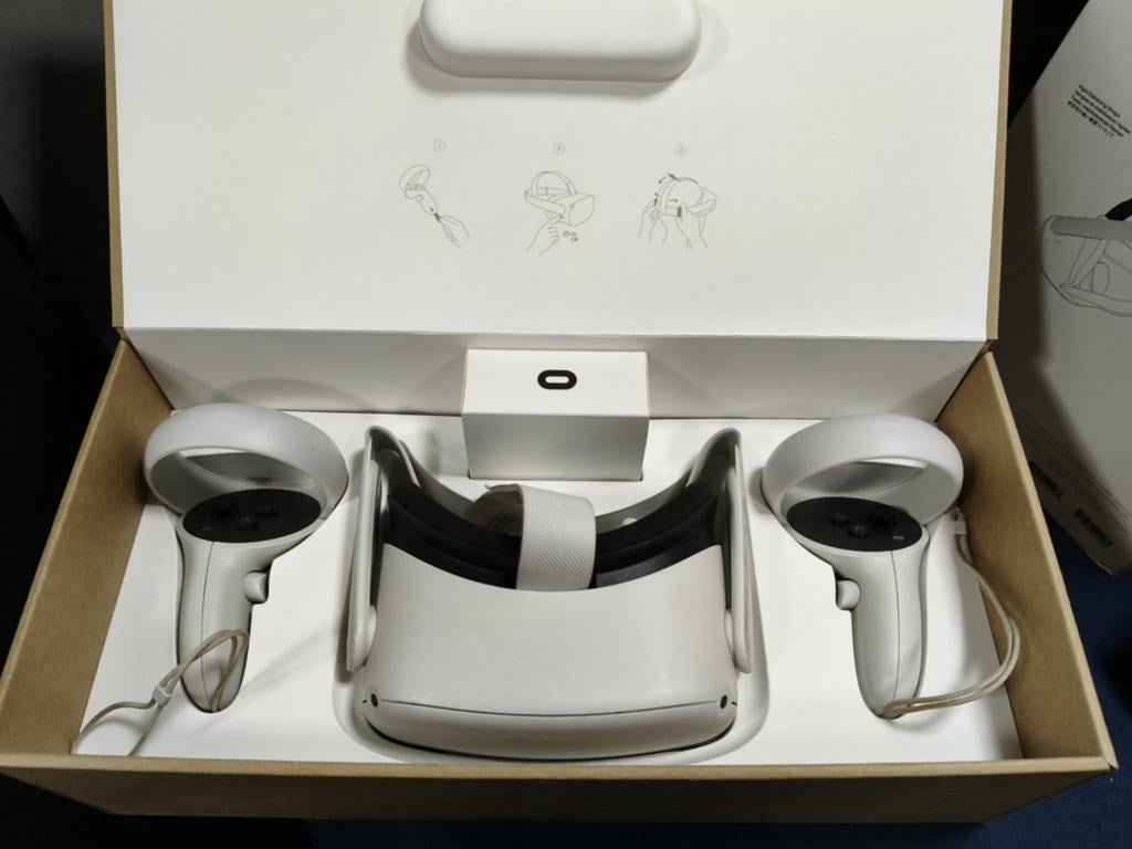 Oculus Meta Quest 2 128GB Vr bril met elite strap, Spelcomputers en Games, Virtual Reality, Ophalen of Verzenden, Gebruikt, VR-bril