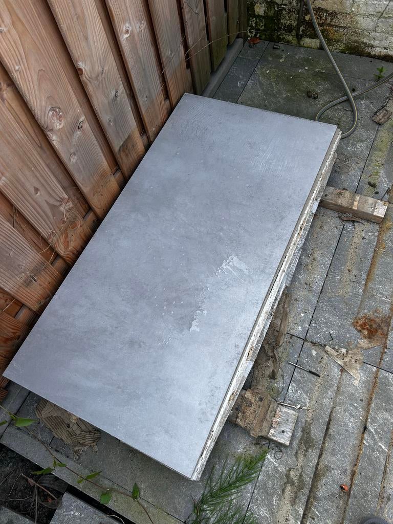 Grote grijze tegels 60x120 cm - 7 pakken + restjes, Doe-het-zelf en Verbouw, Dakpannen en Dakbedekking, Ophalen, Nieuw