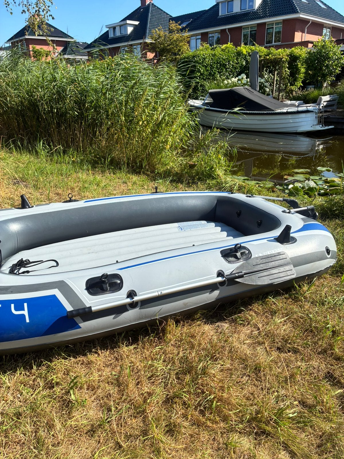 Intex Excursion 4 met steun en peddels, Ophalen, Zo goed als nieuw, Overige typen, Motorboot